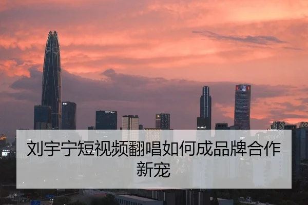 刘宇宁短视频翻唱如何成品牌合作新宠
