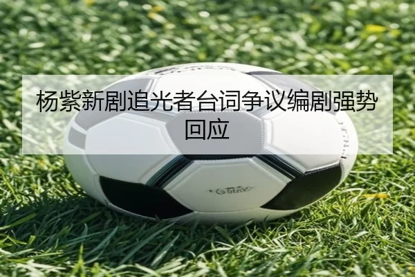 杨紫新剧追光者台词争议编剧强势回应